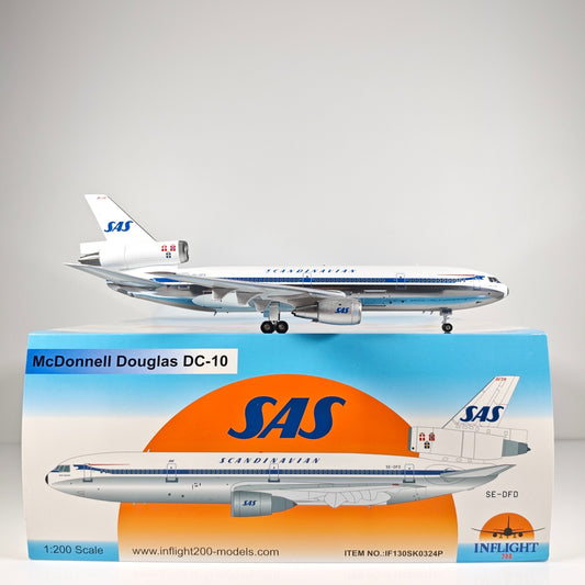 1:200 InFlight United DC-10 SE-DFD Passenger Airplane Diecast Plane Model