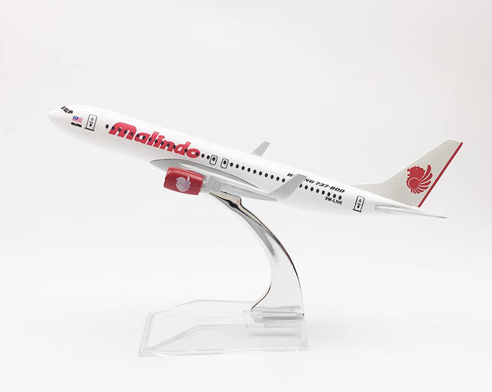16CM Malindo Boeing 737-800 Passenger Airplane Diecast Aircraft Aeroplane Model