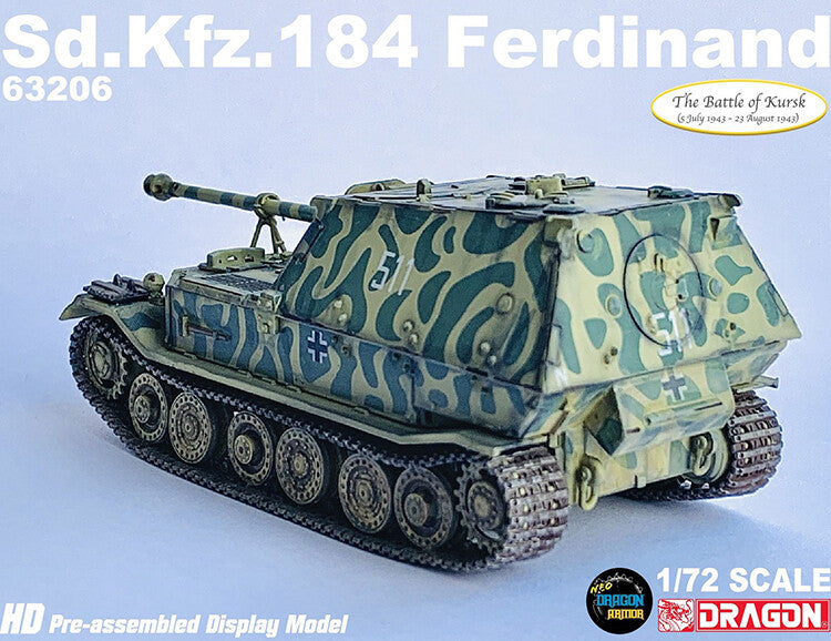 1/72 Germany Sd.Kfz.184 Ferdinand Anti-tank Destroyer Kursk 1943 Finished Model