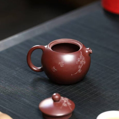 True Yixing Zisha Tea Pot Original Ore Old Purple Clay Xishi Pot Marked 220ml