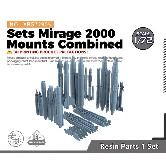 Yao's Studio LYRG72905 1/72 Model Upgrade Sets Mirage 2000 Mounts Combined