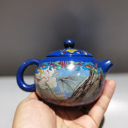 Yixing Zisha Clay Handmade carved painting dragon Kung Fu Tea Exquisite Teapot