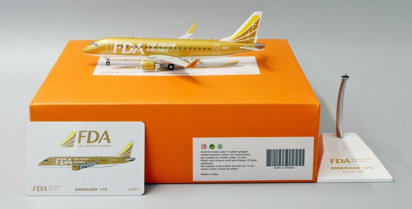 1:200 JC Wings Fuji Dream AirlinesEMB 170-200 Airplane Diecast Aircraft Model