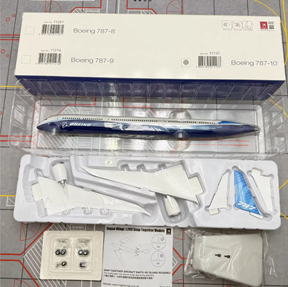 1:200 34CM Hogan BOEING 787-10 Passenger Airplane ABS Plastic Aircraft Model