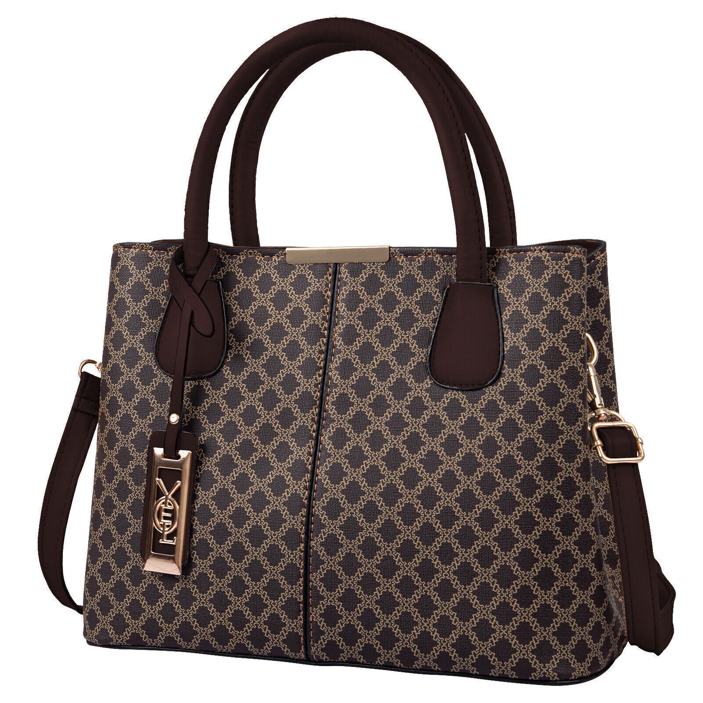 Women Tote Handbag Top Handle Satchel PU Leather Shoulder Messenger Bag Purse