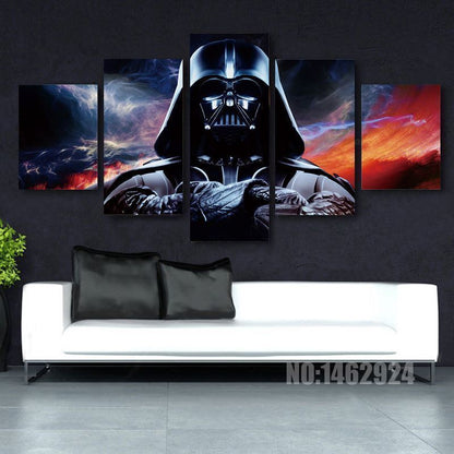 Star Wars Darth Vader Movies Actor Canvas Prints Painting Wall Art Decor 5PCS