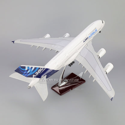 1:160 46CM AIRBUS A380 Passenger Airplane Landing Gear Resin Aircraft Model