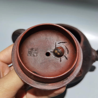 Chinese Yixing Zisha Clay Teapot Spring offering stone gourd tea Pot set 400ml