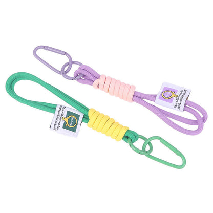 1Pc Braid Lanyard Phone Strap Carabiner Cord Bag Hanging Rope Keychain Pendant