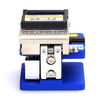 FC-6S Optic Fiber Cleaver Cutter 250um - 900um 12 Position Blade Metal Material