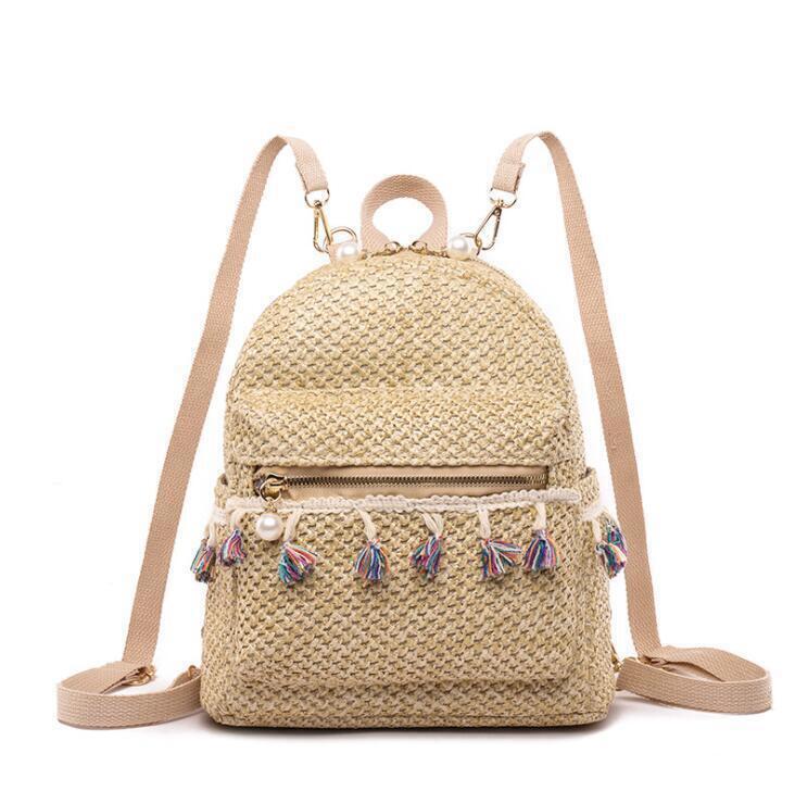 Chinese style Women's Woven school bag Casual Ethnic Handbag shoulder bag Purse