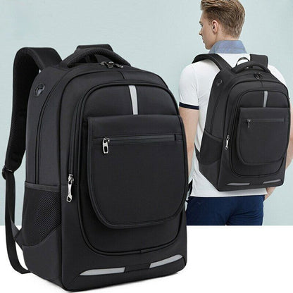 Men Backpacks 17 Inch Laptop USB Charging Bag Anti-theft Fashion Travel Rucksack
