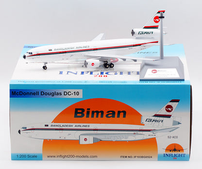 1:200 InFlight Biman BANGLADESH MCDONNELL DOUGLAS DC-10-30 Plane Diecast Model