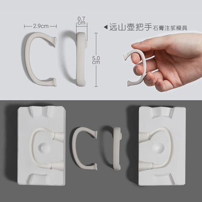 Pottery Tools Ceramics Plaster Gypsum Moulds DIY Clay Coffee Cups Handle Shapers