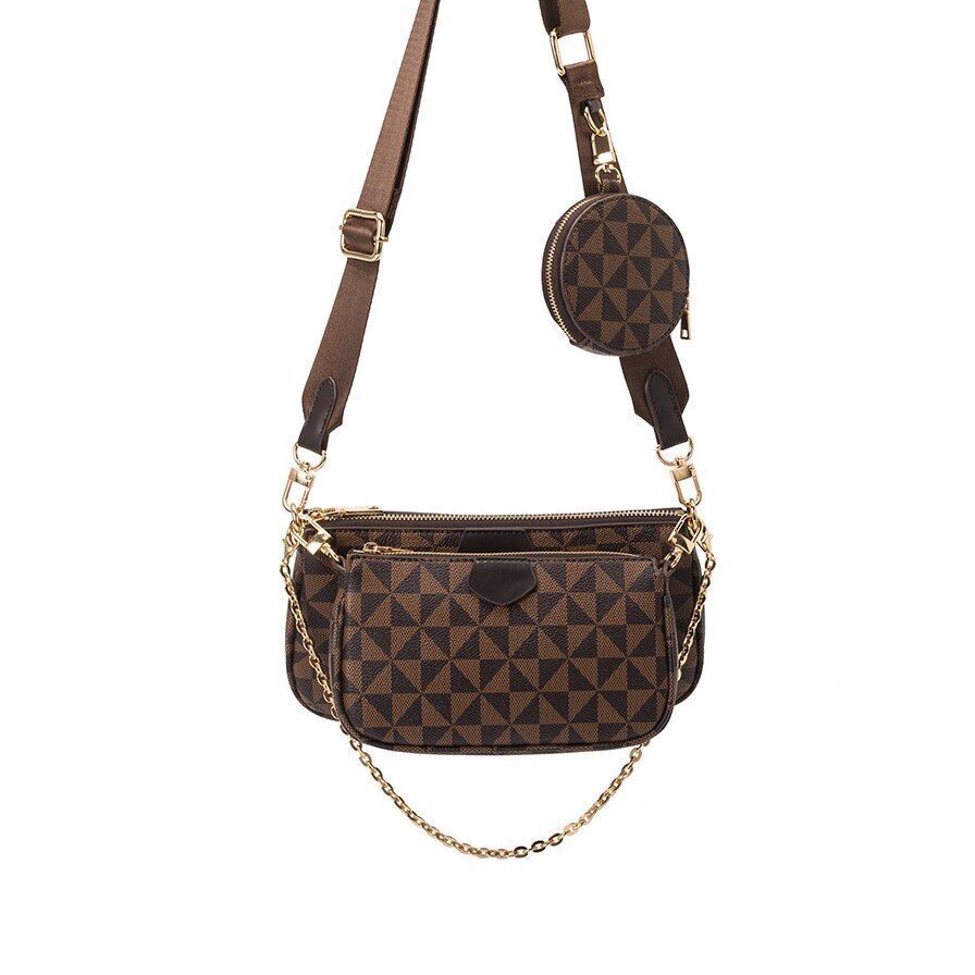 Handbag Women Shoulder Bag Purse Handbag Pouch Crossbody 23*13*11 CM Brown Black