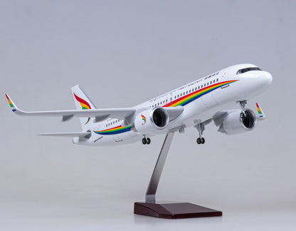 1:80 47CM TIBET AIRLINES AIRBUS A320neo Plane Landing Gear Resin Aircraft Model