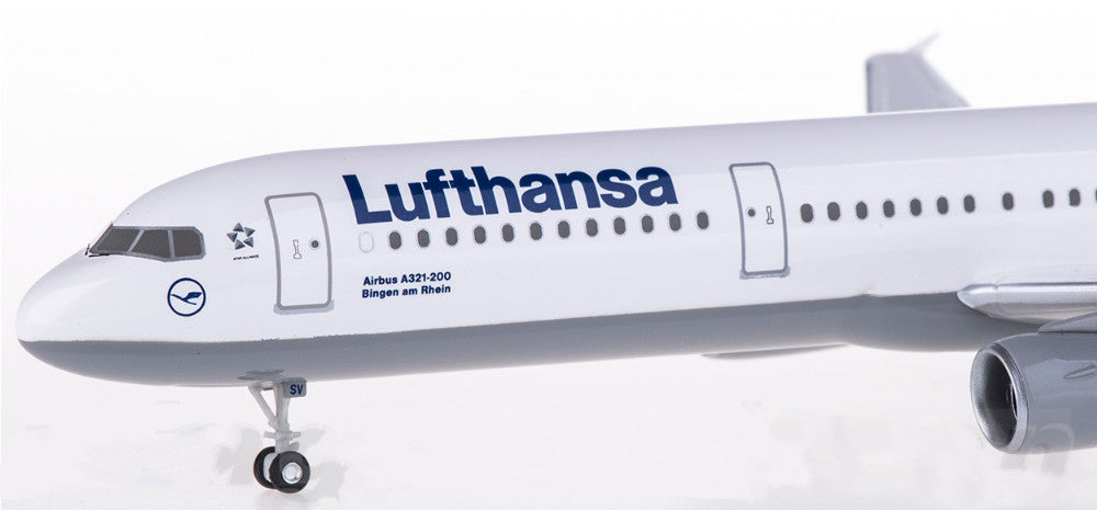 1:200 Hogan Lufthansa AIRBUS A321 Passenger Aircraft ABS Plastic Airplane Model
