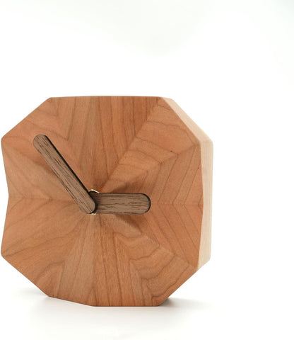 Wooden Desktop Clock Minimalist & Creative Design Home Office Decoration Gift
