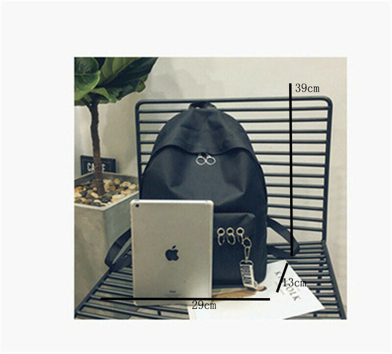Girl's Polyester Women Backpack Campus School Bag Lady College Rucksack Knapsack