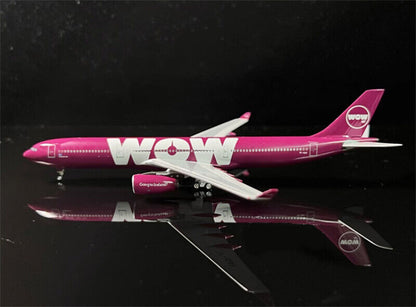 AeroClassics WOW air for Airbus A330-300 TF-GAY 1/400 Aircraft Pre-built Model