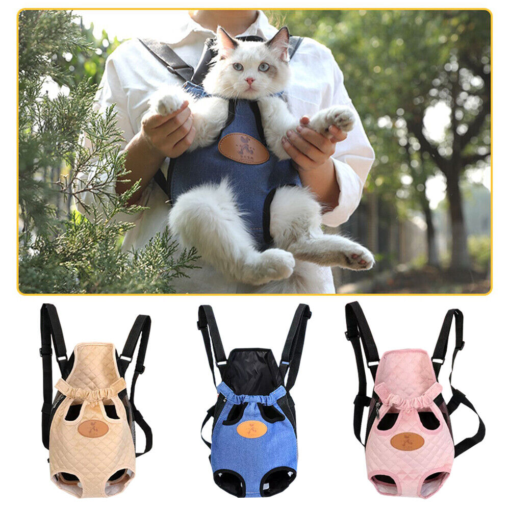 Pet Carrier Backpack Adjustable Pet Front Cat Dog Carrier Travel Bag Legs Out