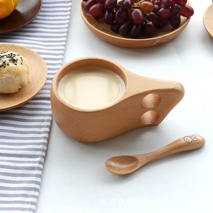 Handmade Wooden Cup Lapland Kuksa Tea Coffee Milk Drinking Mug Birthday Gift