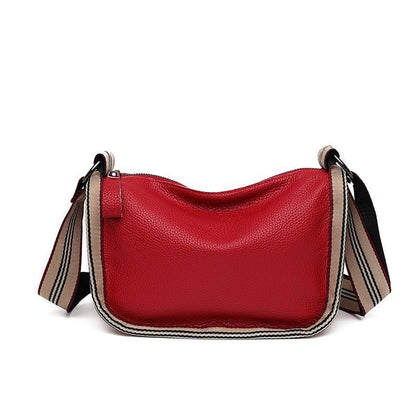 Genuine Leather Handbags Cowhide Shoulder Bags Fashion Crossbody Purse Polyester