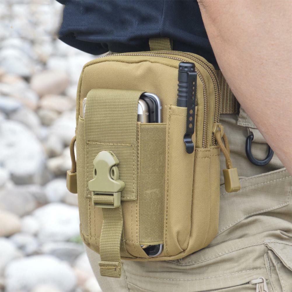 New Men Waist Bag Casual Durable Waist Pack Belt Canvas Multifunction Zipper Bag