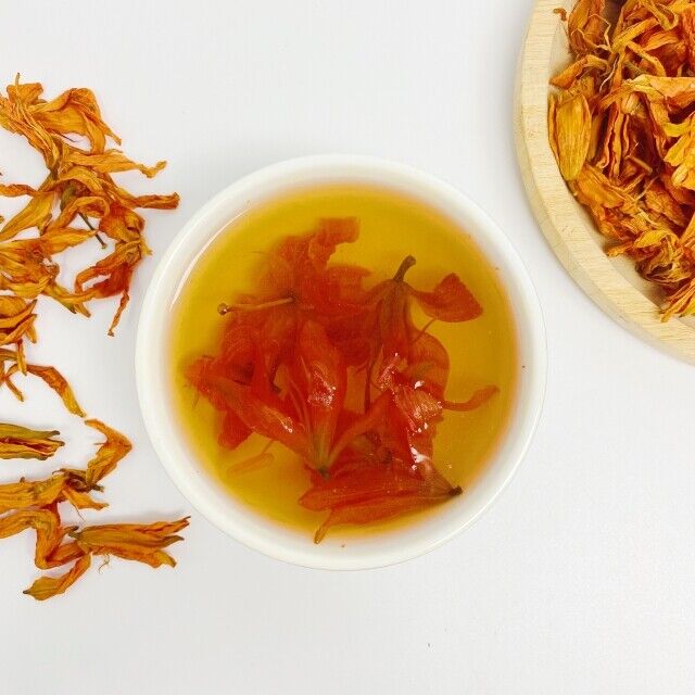 Orange color Lily Flower Dried Natural Lily Flowers Blooming Tea Drinks 500g