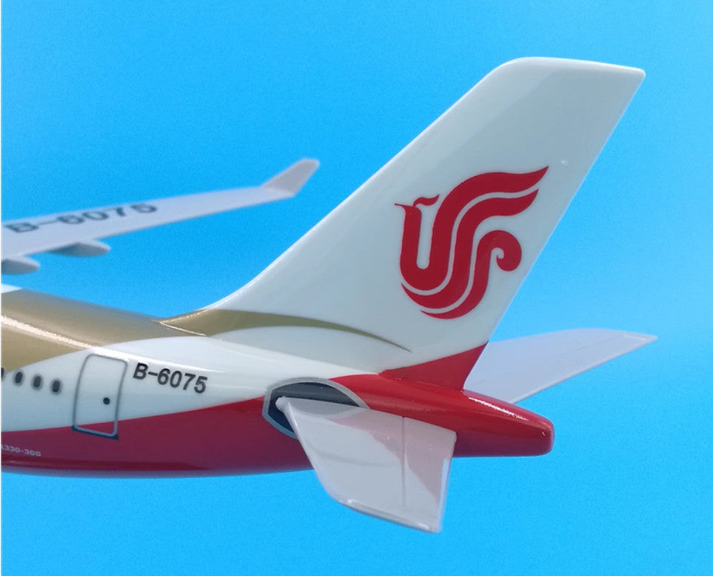 40CM AIR CHINA AIRBUS A330 B-6075 Passenger Plane Airplane Resin Aircrarft Model