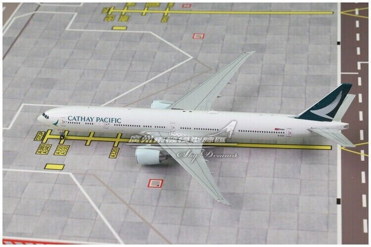 1:400 JC Wings CATHAY PACIFIC BOEING 777-300ER Passenger Airplane Diecast Model