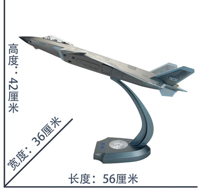 1:35 56CM Chinese J-20B Stealth Fighter Airplane Diecast Military Aircraft Model