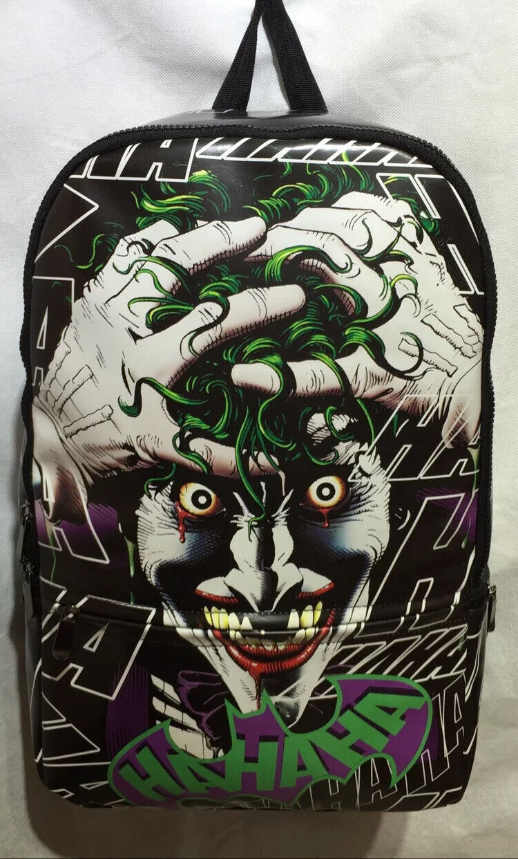 The Joker Rucksack Shoulder Bag Backpack Limited Bioworld Black DC Comics