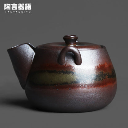 180ml Yixing Ceramic Tea Pot Tea Pot Kung Fu Tea Set Retro Handmade Crafts China