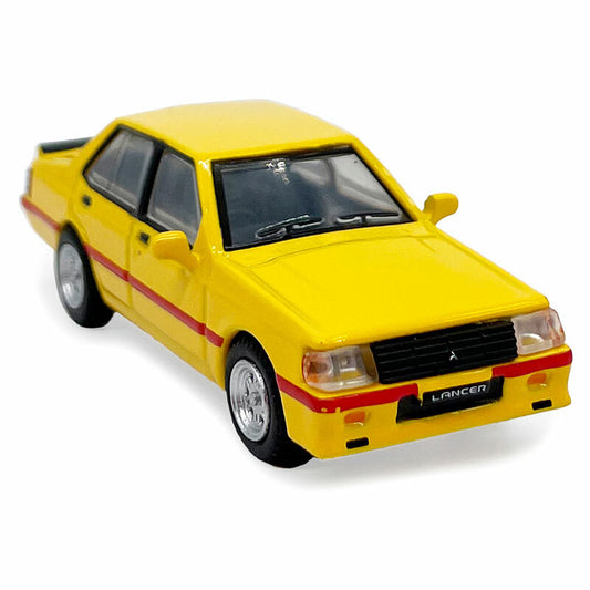 Mitsubishi Lancer EX2000 Turbo 1:64 Diecast Model Car Alloy Metal Vehicle Yellow