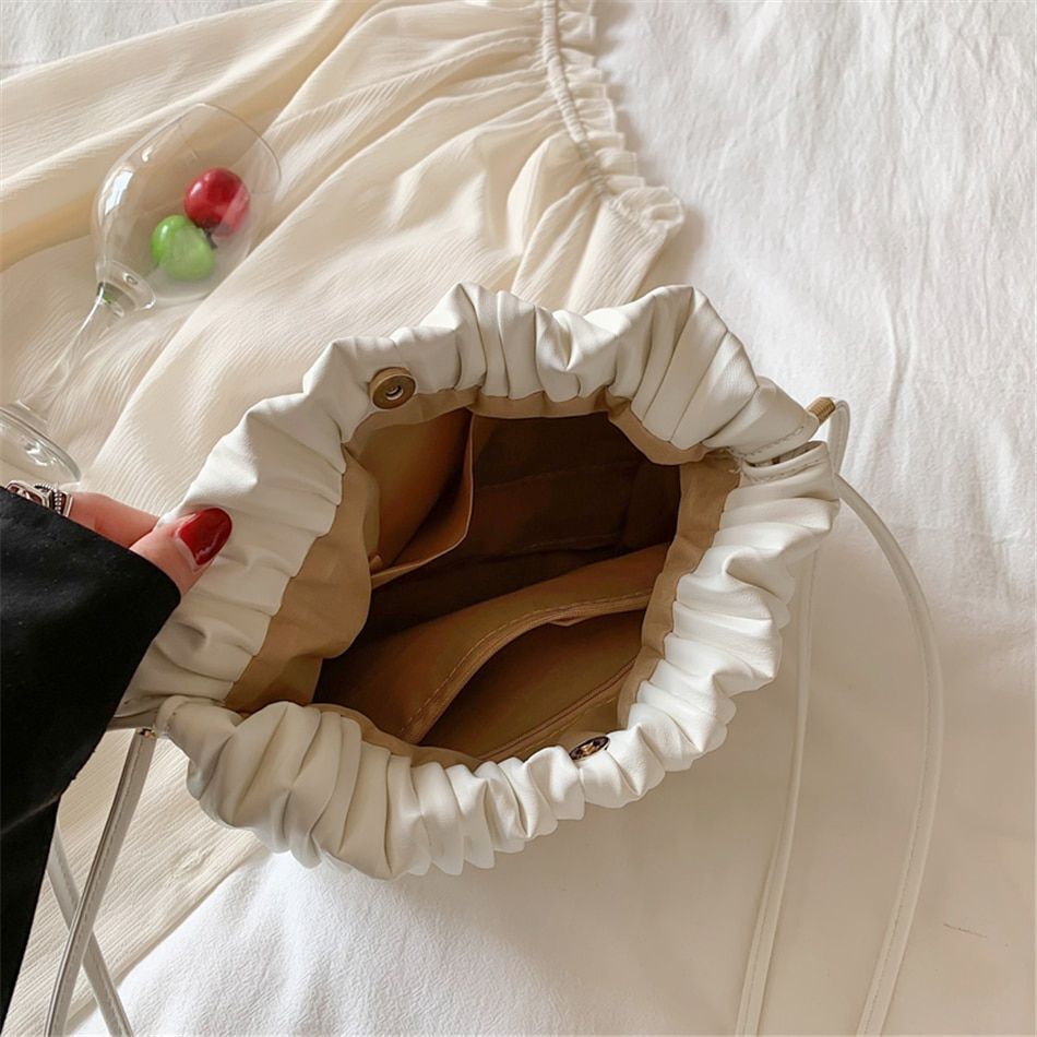 Luxury Bucket Bag Soft Leather Side Shoulder Bag Crossbody Bag Fashion Handbags