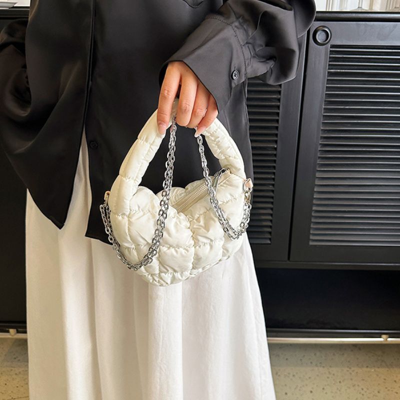 Handbag Pleated Mini Cloud Bag Messenger Chain Crossbody Shoulder Bags 20*13*6cm