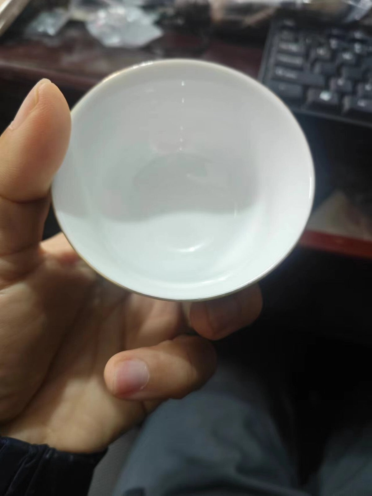 chinese jingdezhen porcelain enamel color tea cup :dragon