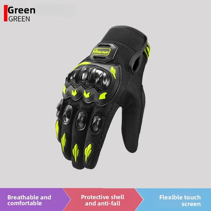 Motorcycle riding gloves, anti fall road motorcycle touch screen 3D gloves
