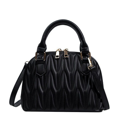 Handbag Embroidery Synthetic Leather Shoulder Bag Crossbody Shell Bag Clutch Bag