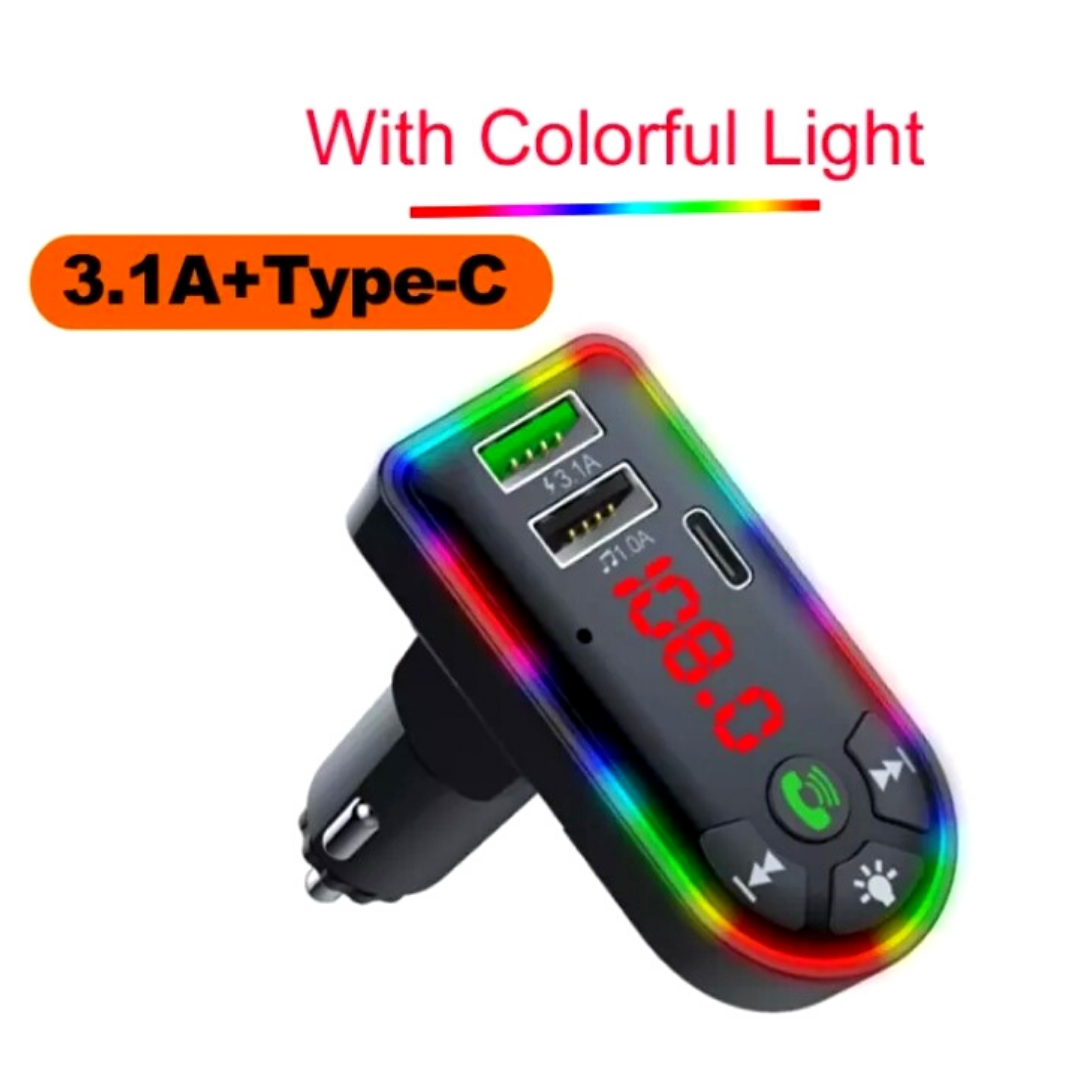 Transmisor De Audio FM Para Auto Bluetooth 5.0 USB Receptor Radio For Carro