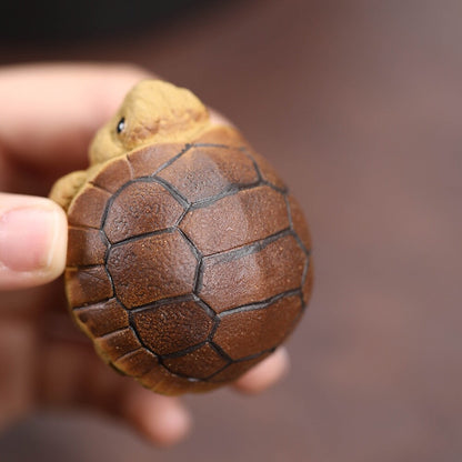 Lovely Ornament Zisha Purple Clay Tea Pet Turtle Small Size Table Decoration New