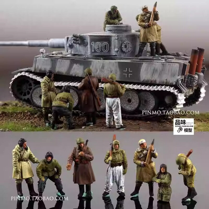 1/72 Soviet battlefield Soviet Union 7 soldiers Model