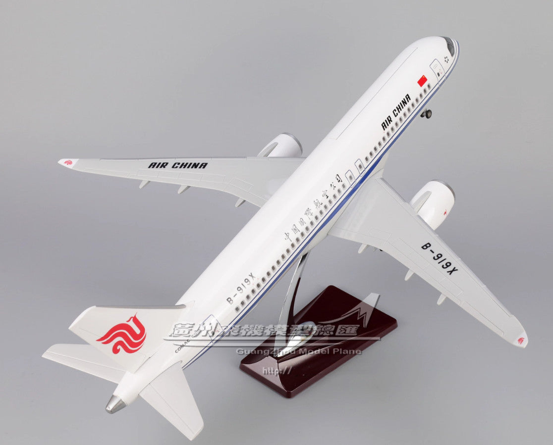 47CM 1:82 AIR CHINA COMAC C919 Plane Airplane Landing gear Resin Aircraft Model