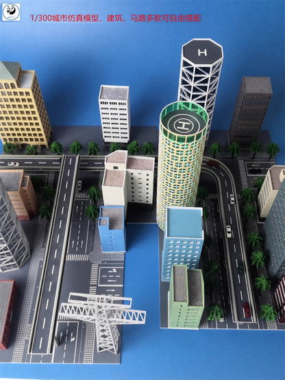 1/300 Scale Railway Station Scene Building City High-Rise Building Model Toy
