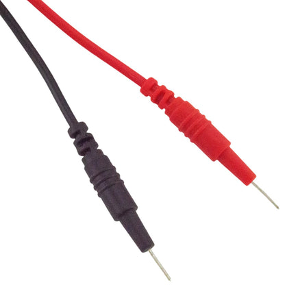 24" Alligator Clip to Breadboard Pin Lead Set, Includes 1 Red and 1 Black Cable