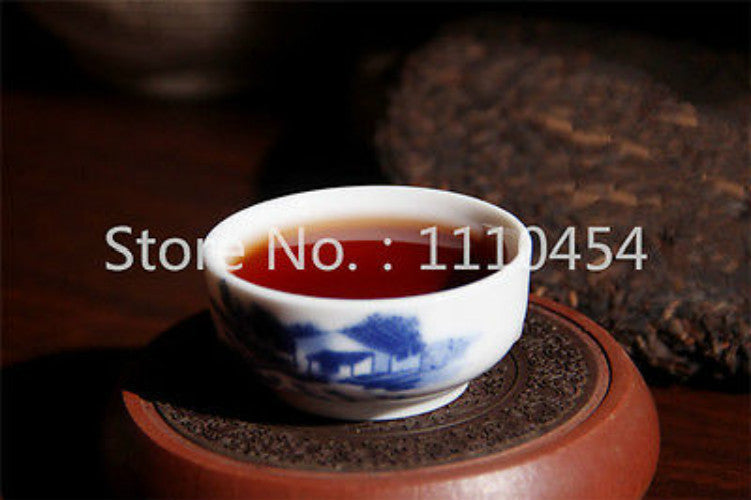 Ripe Pu Erh Tea Cake Yunnan Dayi Style Aged Dark Tea 357g