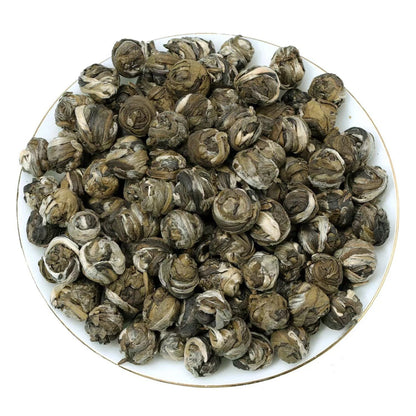 250g Hand Roll Premium Jasmine Dragon Pearl Ball Puer King Chinese Green Tea
