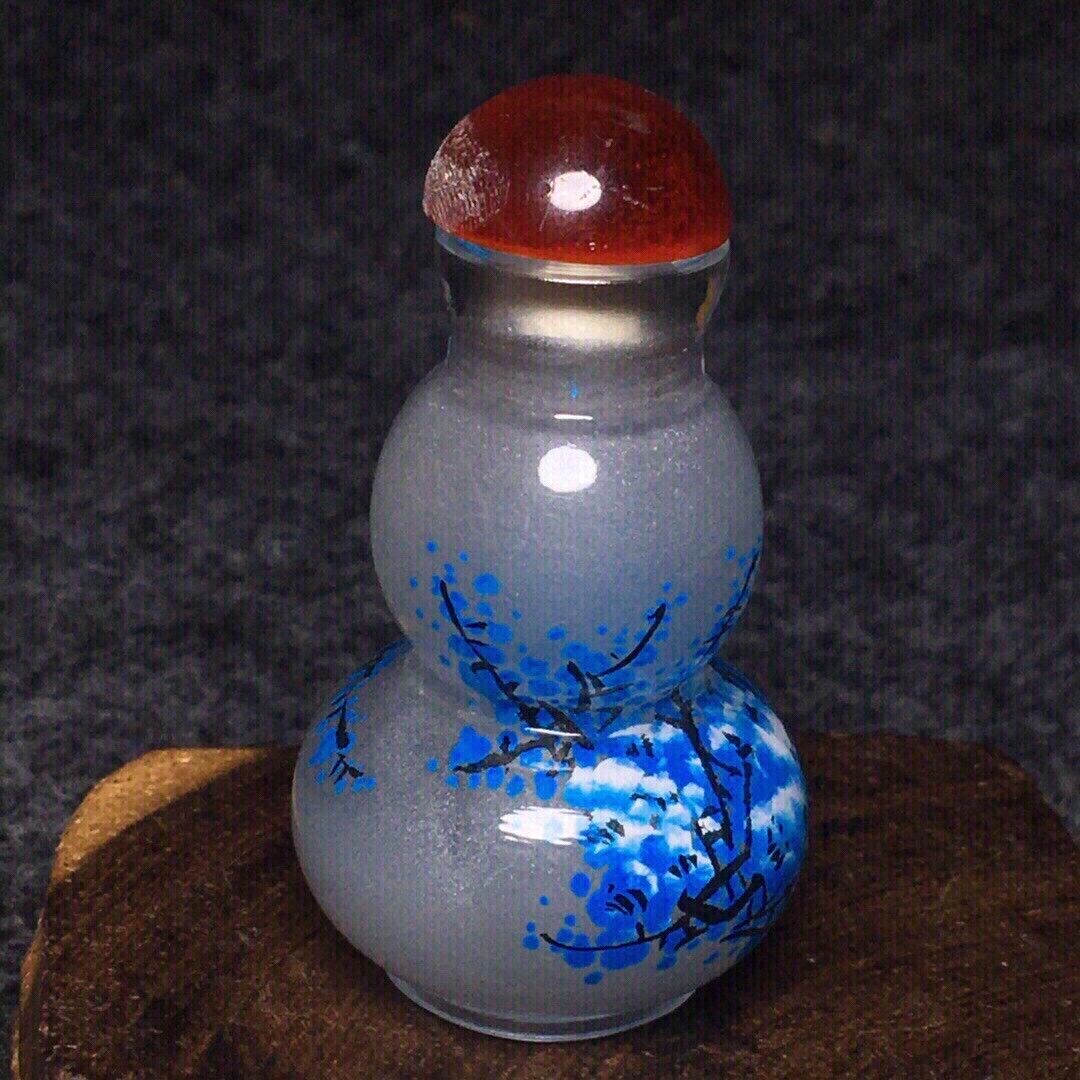 Ancient Chinese handmade interior painting ancient glazed snuff bottle