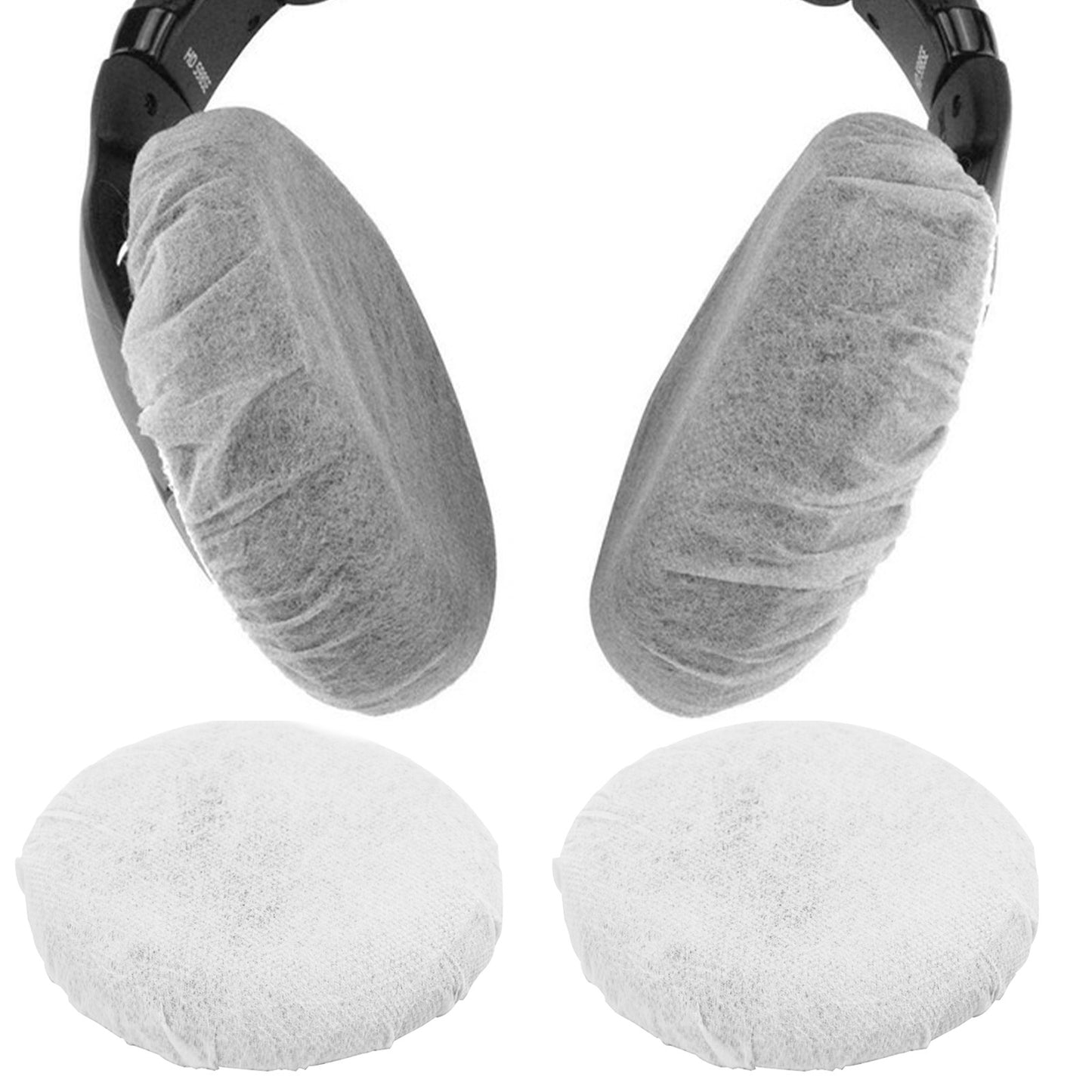 100Pcs Disposable Non-Woven Sanitary Headphone Ear Covers For 8.5~10cm Ear Pads